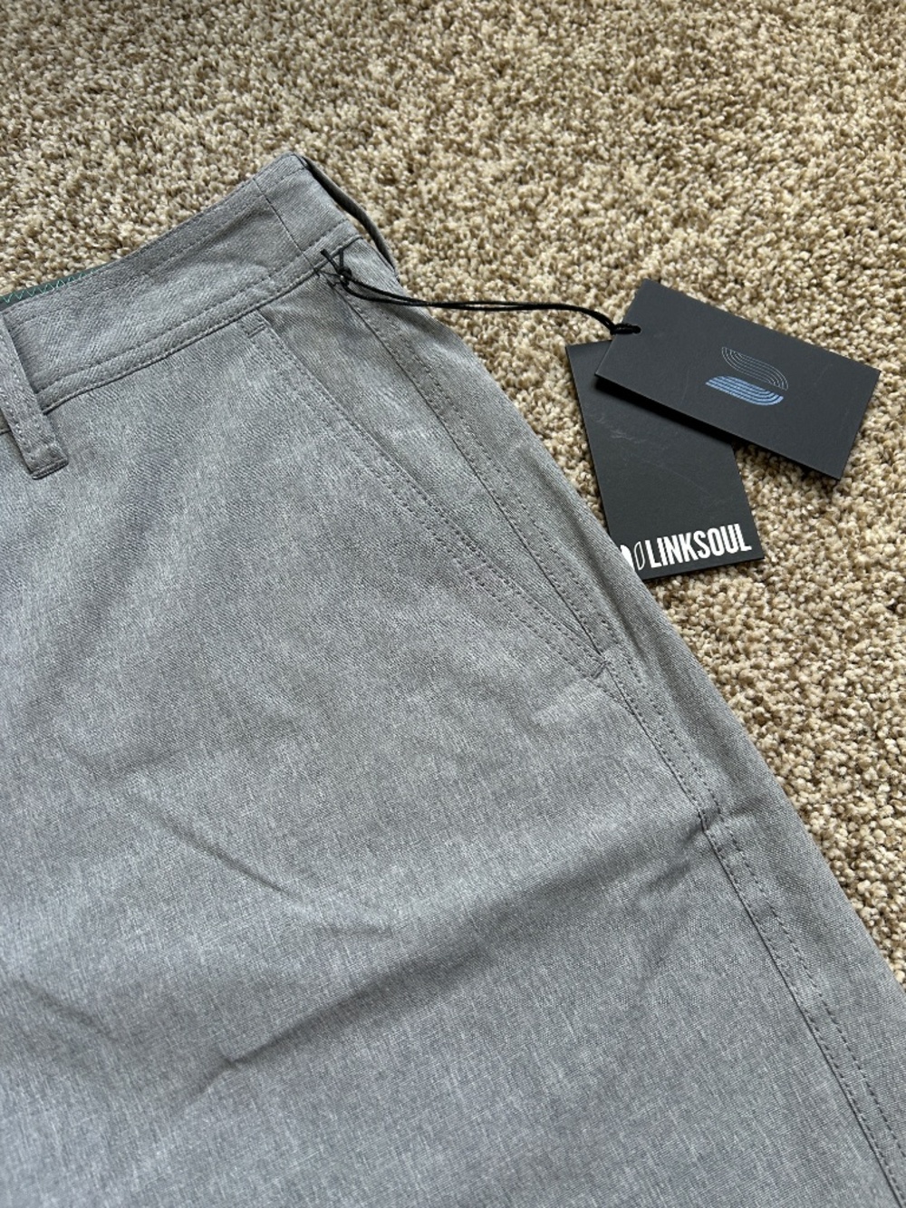 NWT Linksoul Grey Boardwalker Shorts - Men's 33/10 - Picture 5 of 12